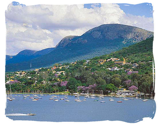 Hartbeespoort Dam, a lake of great scenic beauty is situated west of 