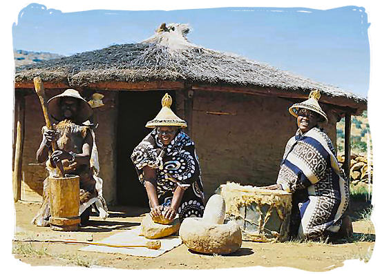 Southern Sotho (Basotho) ladies - Black People in South Africa, Black Population in South Africa