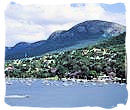 The Hartebeespoort dam in the Magaliesberg mountains near Pretoria, South Africa