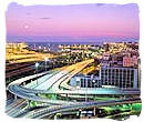 Modern highway network in Port Elizabeth, South Africa