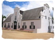 The historic Cape Dutch homestead on the Groot Constantia estate known as Groot Constantia manor house