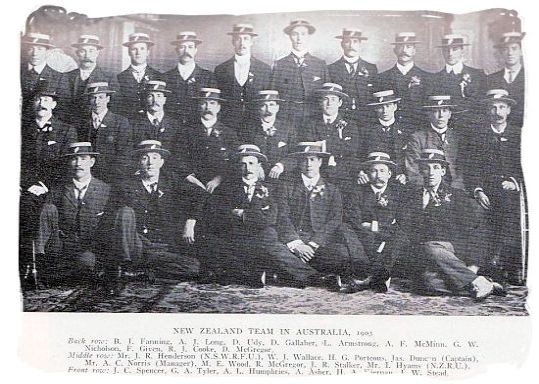 The 1903 New Zealand national rugby team - South African Rugby, South Africa Rugby Team, Early Days