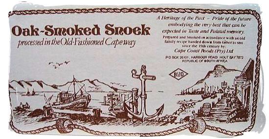 Smoked snoek, a traditional delicacy in the cape - seafood cuisine in South Africa.