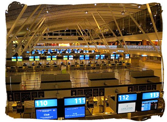 The new check-in and departures hall at Cape Town International Airport - Cheap Flights to Cape Town International Airport South Africa 