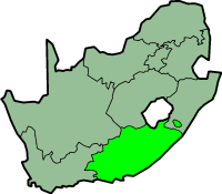 Eastern Cape province - map position