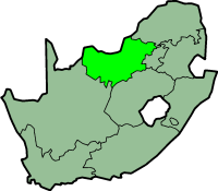 North West province - map position