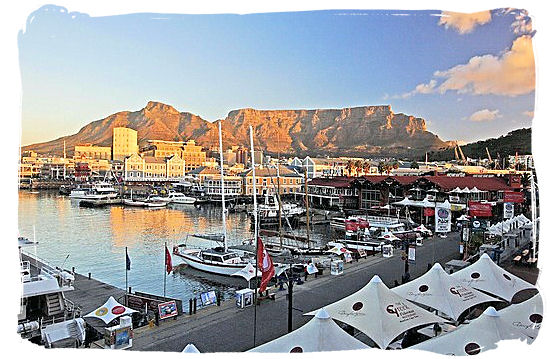The famous V&A Waterfront in Cape Town