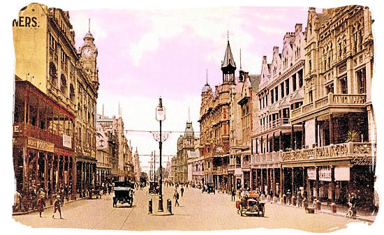 Adderley Street, Cape Town in the early 1900s - History of Cape Town South Africa, Cape of Good Hope History