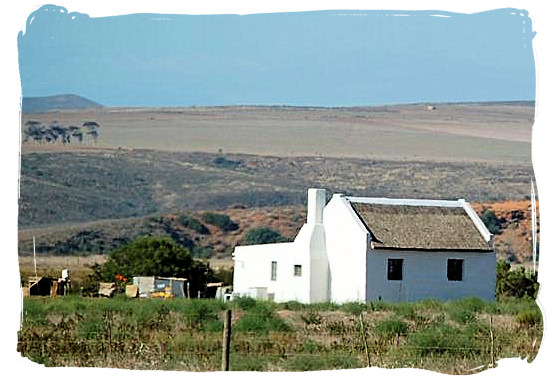 Landscape near the town of Bredasdorp - Cape of Storms, Cape Agulhas, South Africa