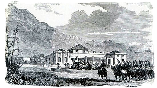 The Arrival of the French Generals Jarmin and Collineau at Sea Point House in April 1860 - History of Cape Town South Africa, Cape of Good Hope History
