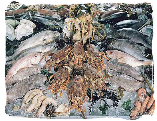 Astonishing variety to choose from - seafood cuisine in South Africa