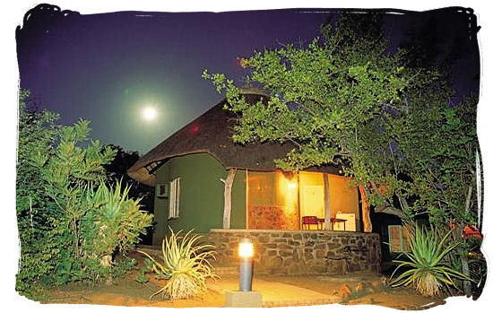 Bungalow at night at Olifants camp - Kruger National Park accommodation