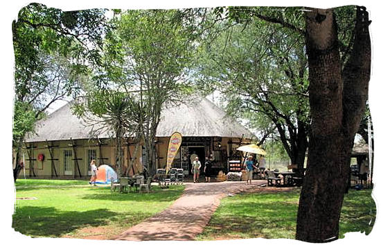 Shop with fast food cafeteria at the camp - Crocodile Bridge Rest Camp in the Kruger National Park