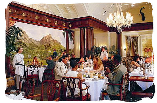 Cape Colony restaurant at the Mount Nelson hotel in Cape Town - South Africa cuisine.