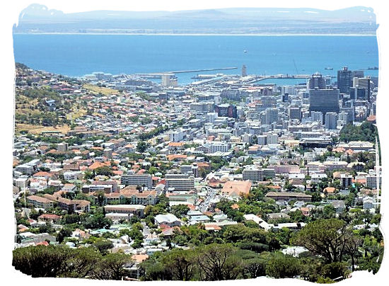 Cape Town CBD viewed  from the lower cable way station - City of Cape Town South Africa, Tours and Travel Guides
