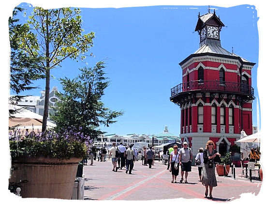 The Clock Tower at the V&A Waterfront in Cape Town - Victoria & Alfred Waterfront Cape Town, Table Mountain Backdrop