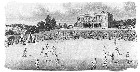 A cricket match at Darnall, Sheffield in the 1820s - Cricket South Africa