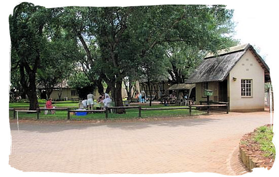 Day visitors pick-nick area at the rest camp - Crocodile Bridge Rest Camp in the Kruger National Park
