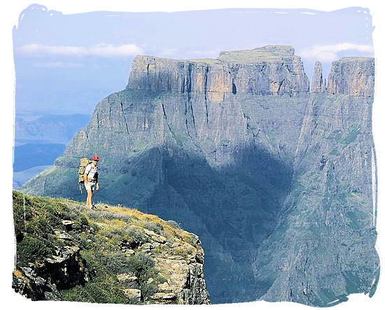 Drakensberg mountain scenery in Kwazulu-Natal