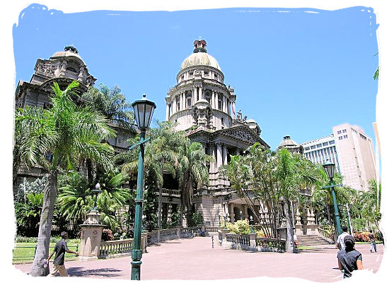 The monumental City Hall of Durban