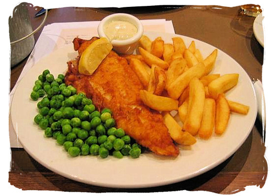 Fish and Chips - seafood cuisine in South Africa.