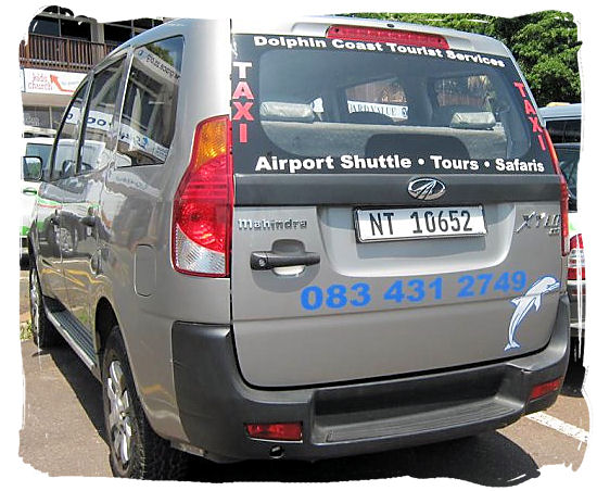 Metered taxis are a comfortable and safe way of getting around Durban