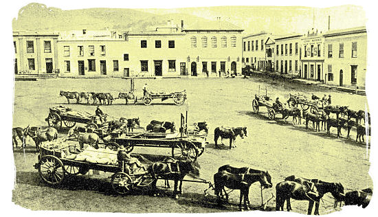 Greenmarket Square in 1889 - History of Cape Town South Africa, Cape of Good Hope History