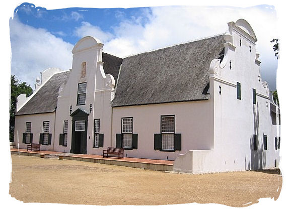 The historic Cape Dutch homestead on the Groot Constantia estate known as Groot Constantia manor house