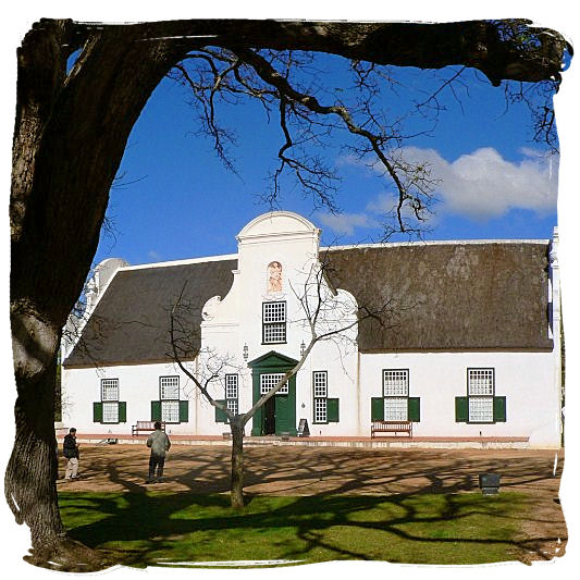 Groot Constantia manor house, a historic Cape Dutch building in Cape Town South Africa - Groot Constantia, the Oldest South Africa Wine Country Estate