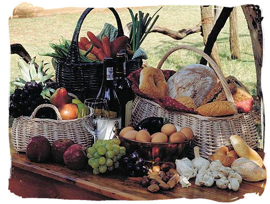 Healthy country food - South Africa cuisine.