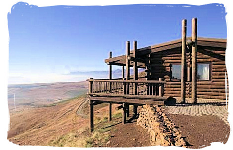Log cabin at the Highlands Mountain Retreat in the Golden Gate Highlands National Park