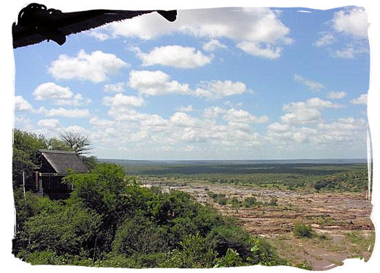 Olifants Restcamp, Kruger National Park, South Africa - View from the shaded lookout area at the camp