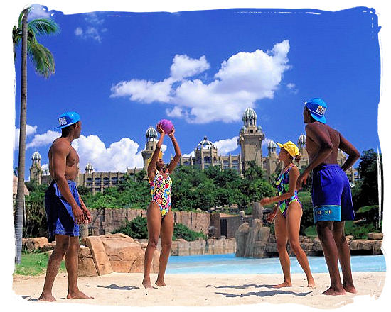 Artificial beach at the Lost Resort in the North West province - languages of south africa, south african language