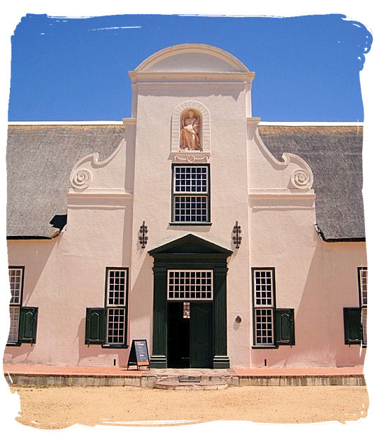 Groot Constantia manor house entrance - Groot Constantia, the Oldest South Africa Wine Country Estate