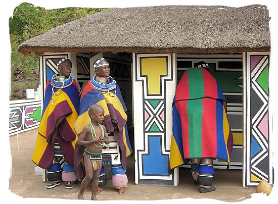 Ndebele cultural village showcasing their beautiful houses and traditional clothes - The Ndebele People, Culture and Language