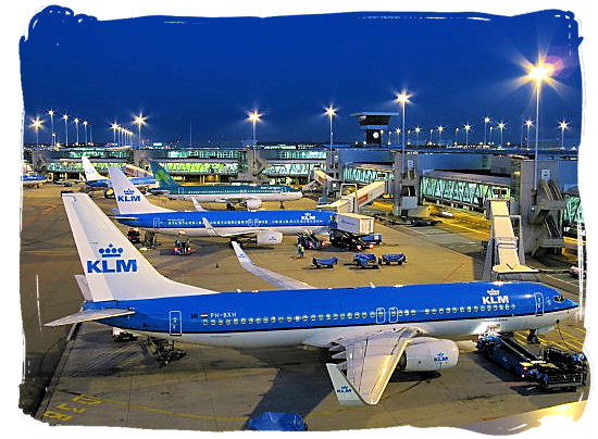 Schiphol Airport in the Netherlands.