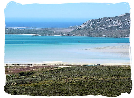 View over Shark Bay beach and the Lagoon beyond - West coast South Africa National Park