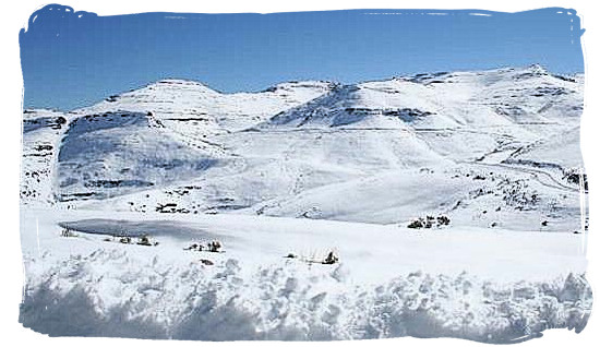 Snow on the Maluti mountains