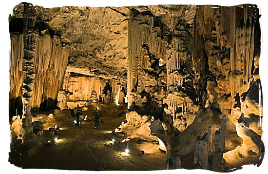 Inside the Cango Caves at Oudtshoorn, South Africa