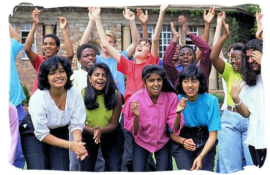 Young students of South Africa’s rainbow generation