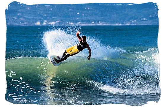 South Africa boasts some of the best surfing spots in the world with stunning scenery and a quality surf - South Africa Sports Top Ten South African Sports
