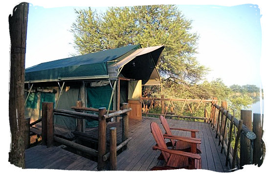 Great view from the wooden decks of the Safari tents in Tlopi rest camp - Marakele National Park accommodation