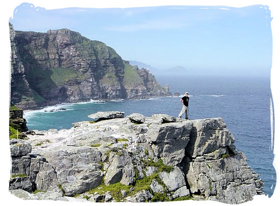 The pinnacle of the Cape of Good Hope with Cape Point in the background - Cape Town holiday attractions, Table Mountain National Park