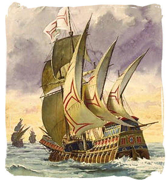 Painting of Vasco da Gama's ship