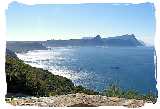 View from Cape Point across False Bay towards Cape Hangklip on the horizon - Cape Town holiday attractions, Table Mountain National Park
