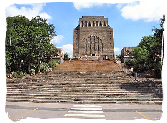 The Voortrekker monument in Pretoria in commemoration of the Voortrekkers - The Great Trek in South Africa