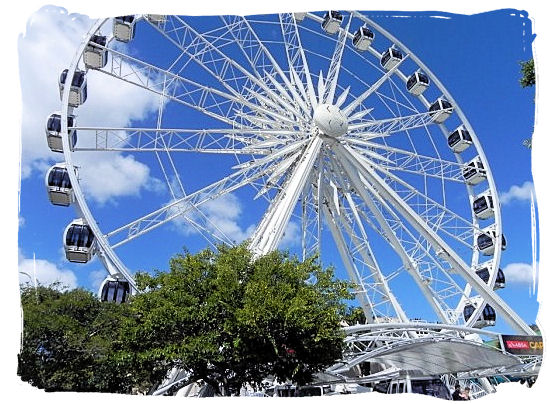 The giant Wheel of Excellence at the V&A Waterfront in cape town - Victoria & Alfred Waterfront Cape Town, Table Mountain Backdrop