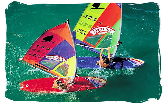 Windsurfing is a popular sport in South Africa - South Africa Sports Top Ten South African Sports