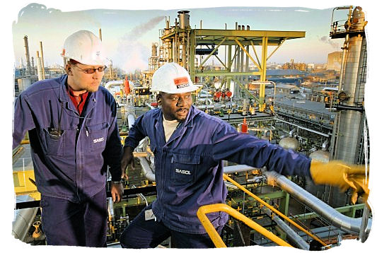 Workers at one of sasol's petrochemical plants in South Africa - Best Jobs in South Africa, South African Jobs Search Engine