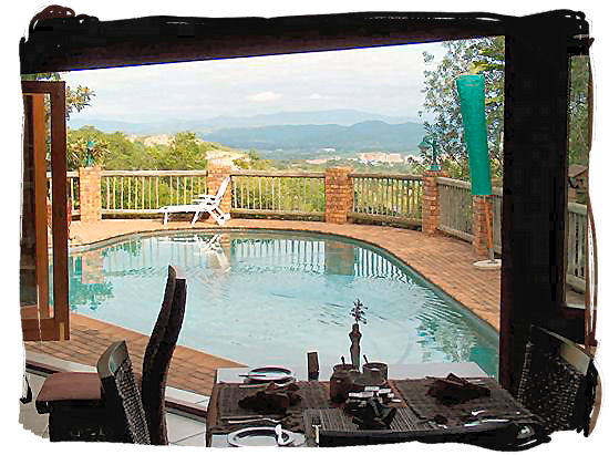 Bed and Breakfast with swimming pool and great view near Pretoria